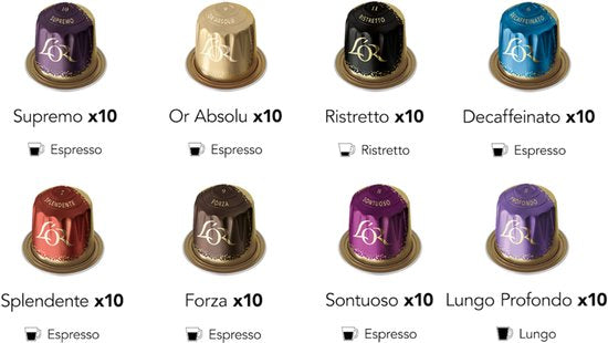 L'OR Variatiepakket - 8 x 10 capsules