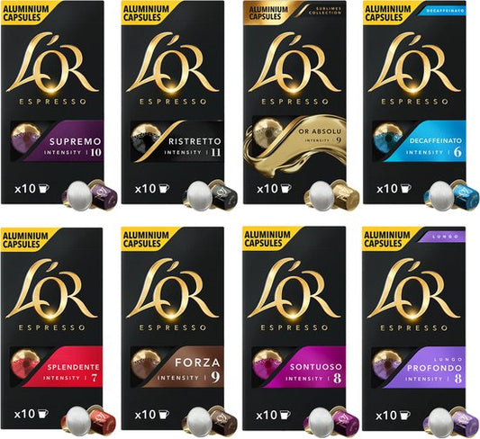 L'OR Variatiepakket - 8 x 10 capsules
